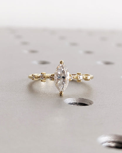 Asscher Three Stones Engagement Ring – 5.75 CT Moissanite Diamond