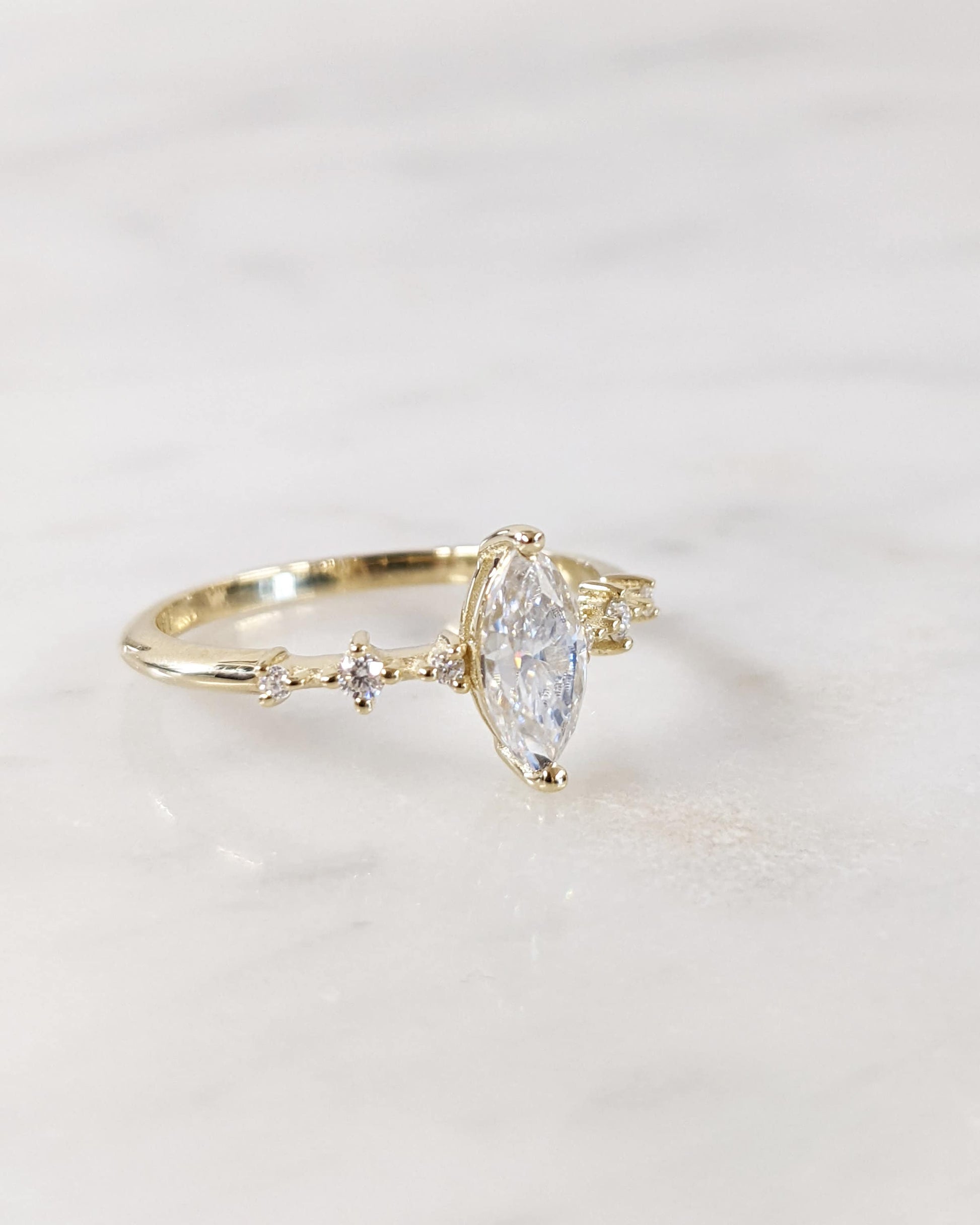 Asscher Three Stones Engagement Ring – 5.75 CT Moissanite Diamond
