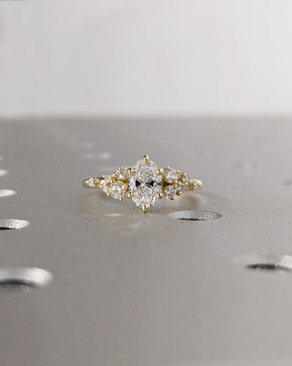 Asscher Three Stones Engagement Ring – 5.75 CT Moissanite Diamond