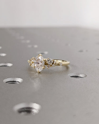 Asscher Three Stones Engagement Ring – 5.75 CT Moissanite Diamond