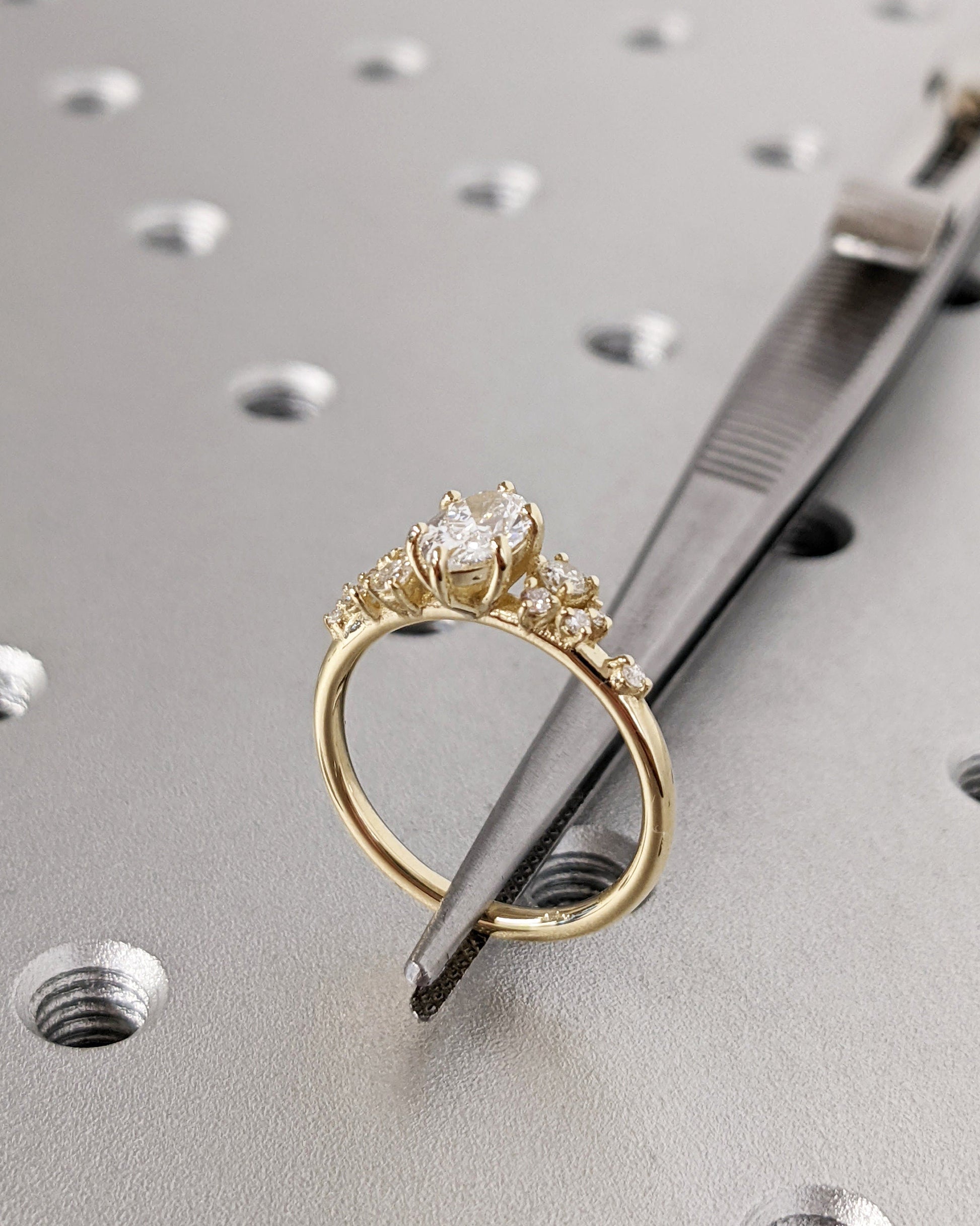 Asscher Three Stones Engagement Ring – 5.75 CT Moissanite Diamond