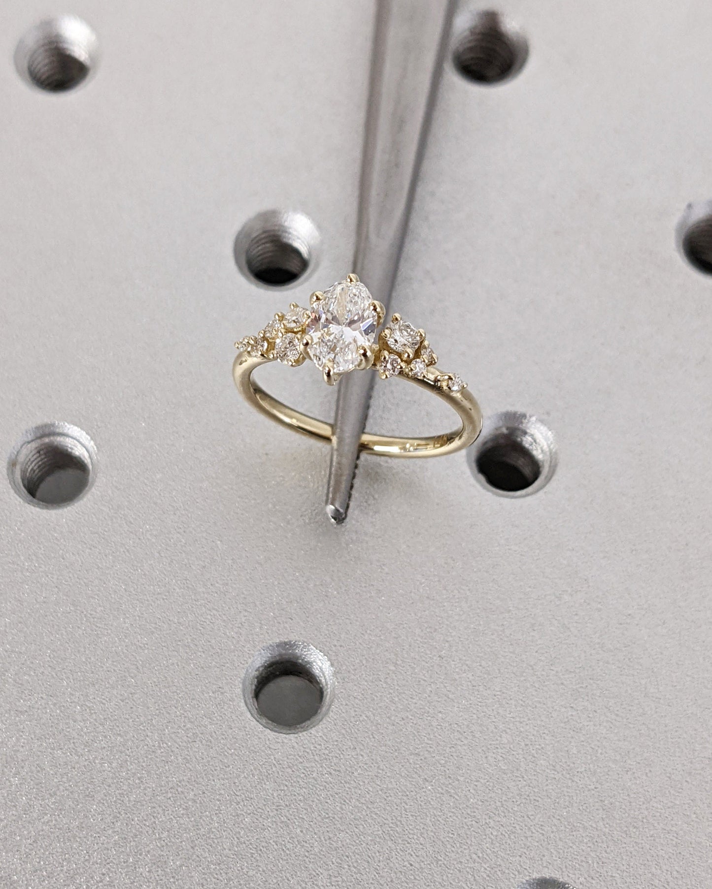Asscher Three Stones Engagement Ring – 5.75 CT Moissanite Diamond