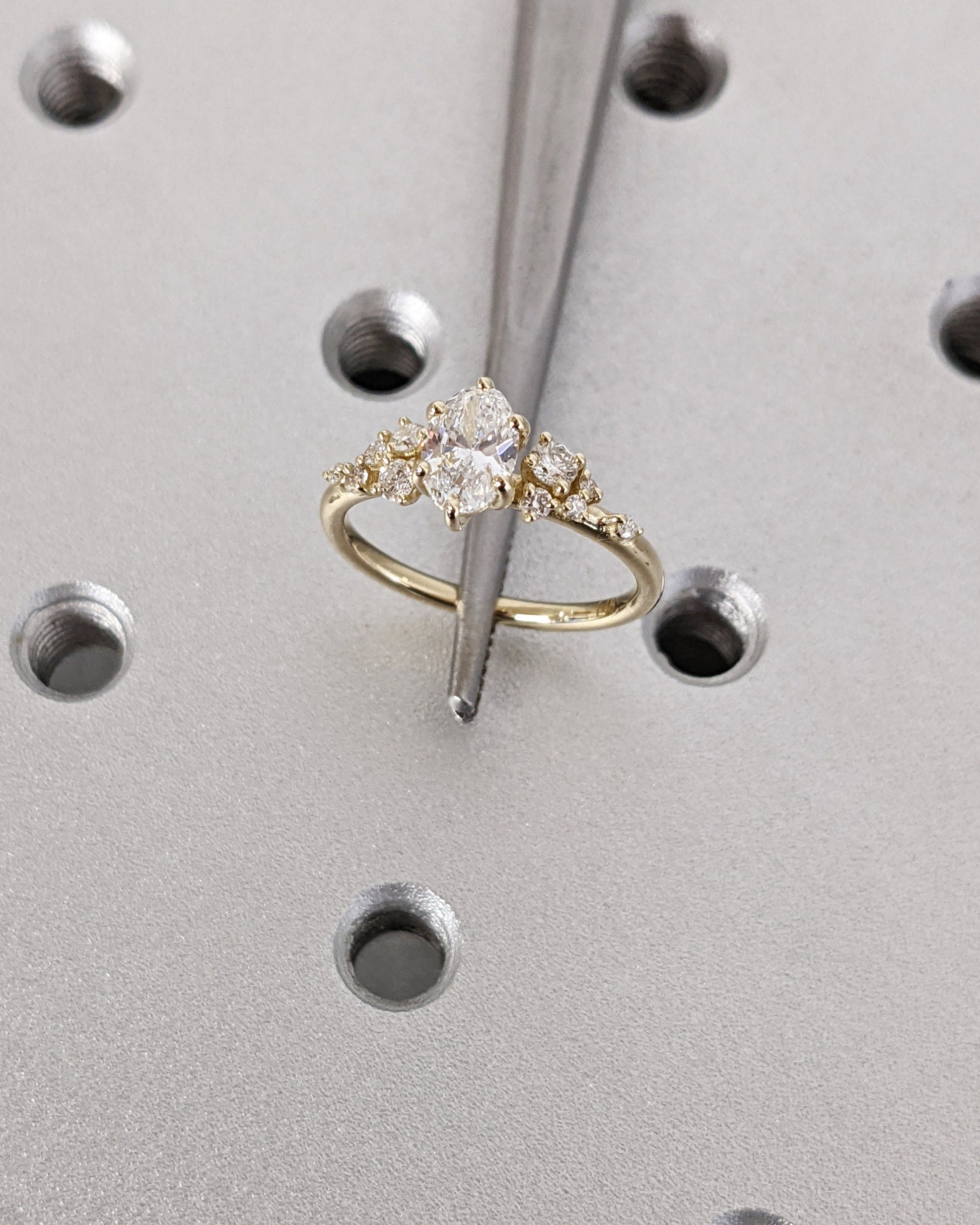 Asscher Three Stones Engagement Ring – 5.75 CT Moissanite Diamond