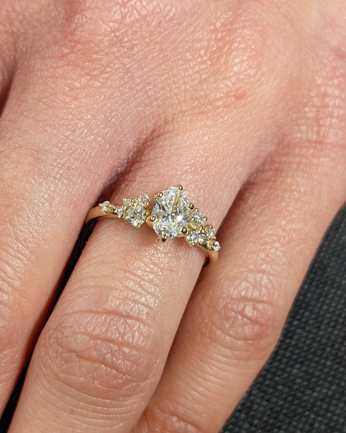 Asscher Three Stones Engagement Ring – 5.75 CT Moissanite Diamond