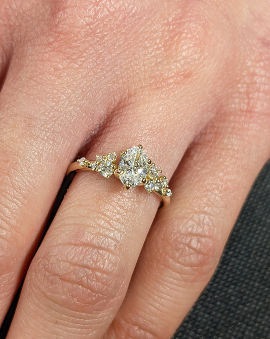 Asscher Three Stones Engagement Ring – 5.75 CT Moissanite Diamond