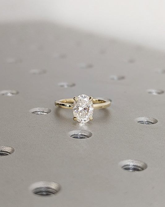 Asscher Three Stones Engagement Ring – 5.75 CT Moissanite Diamond