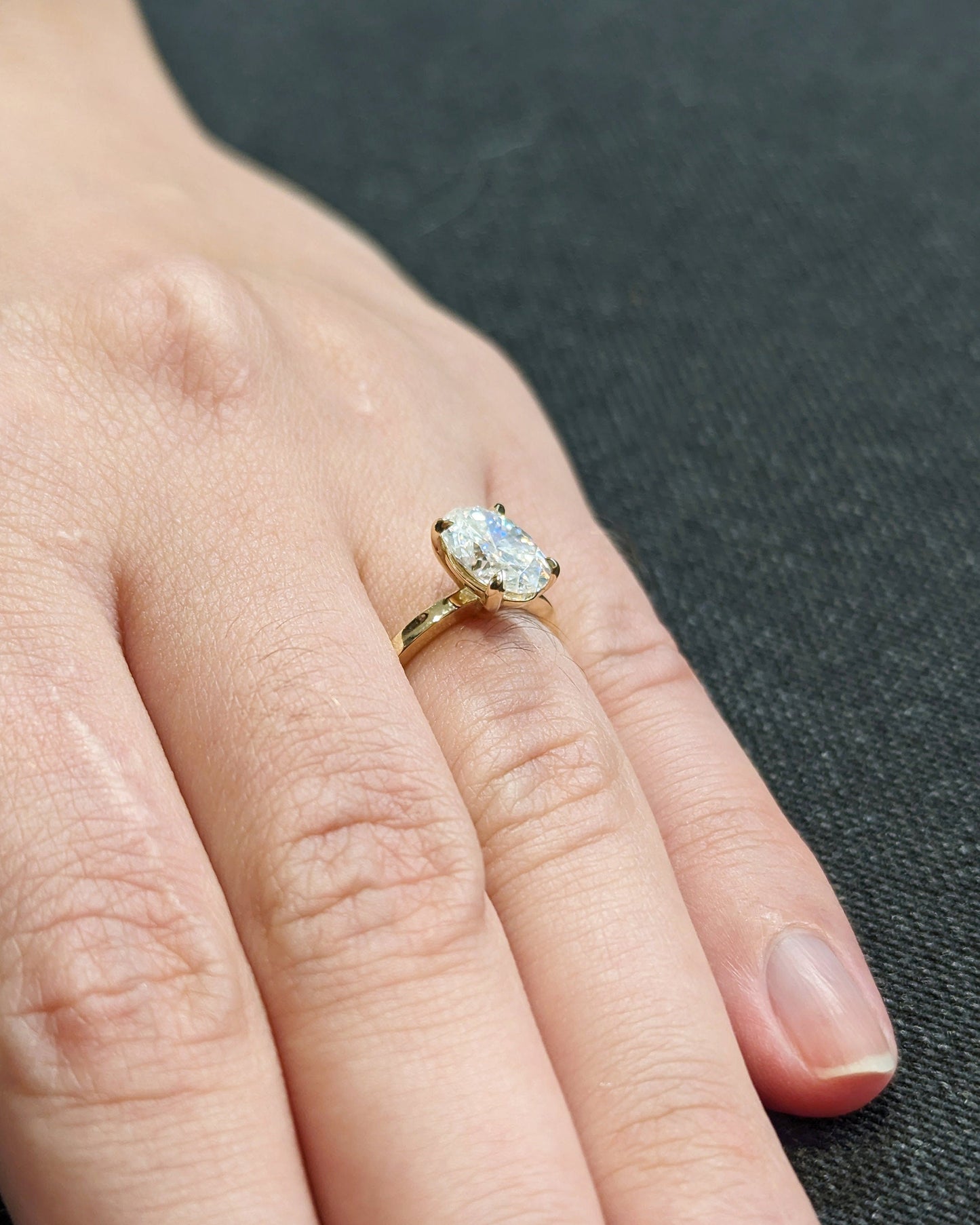 Asscher Three Stones Engagement Ring – 5.75 CT Moissanite Diamond