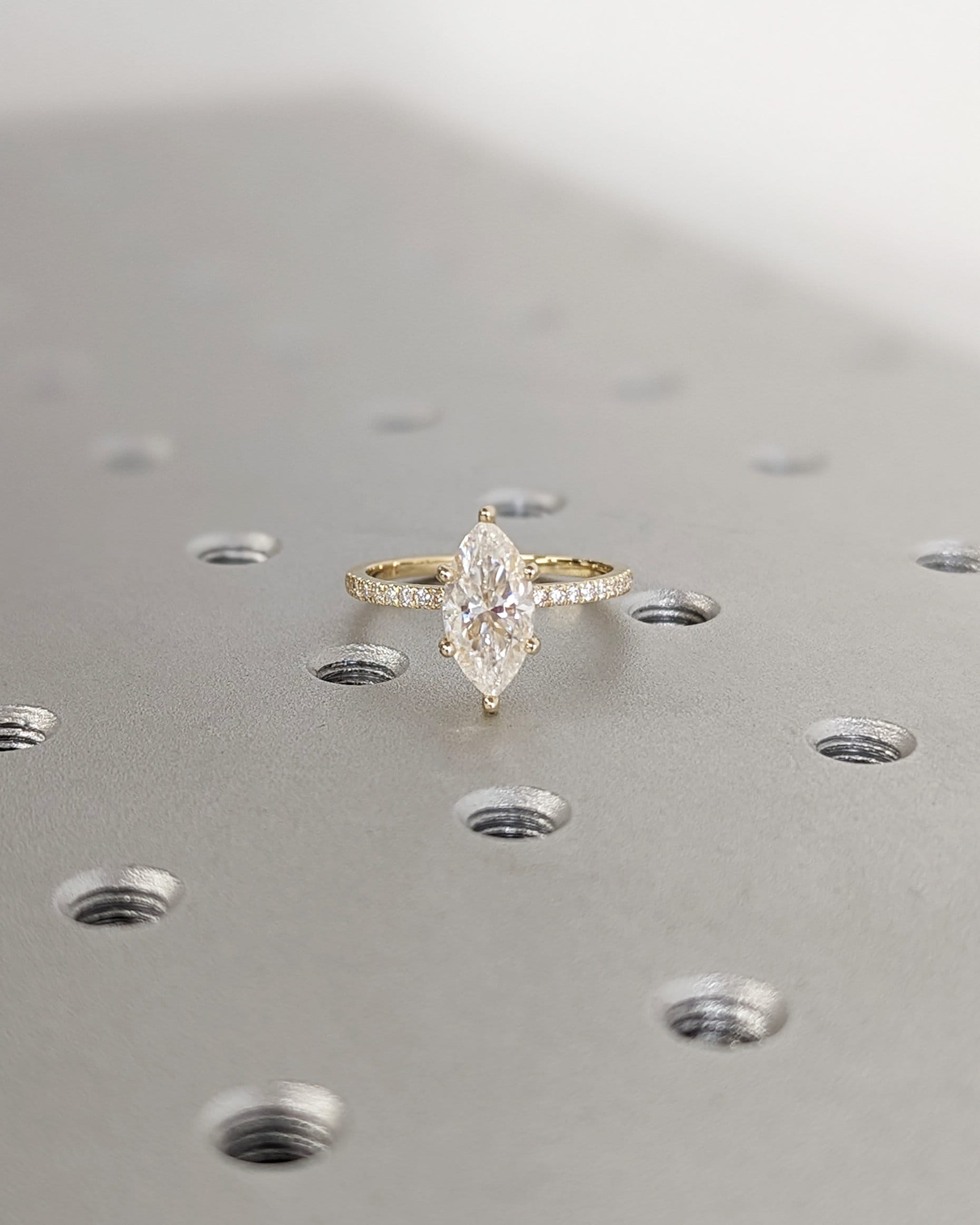 Asscher Three Stones Engagement Ring – 5.75 CT Moissanite Diamond