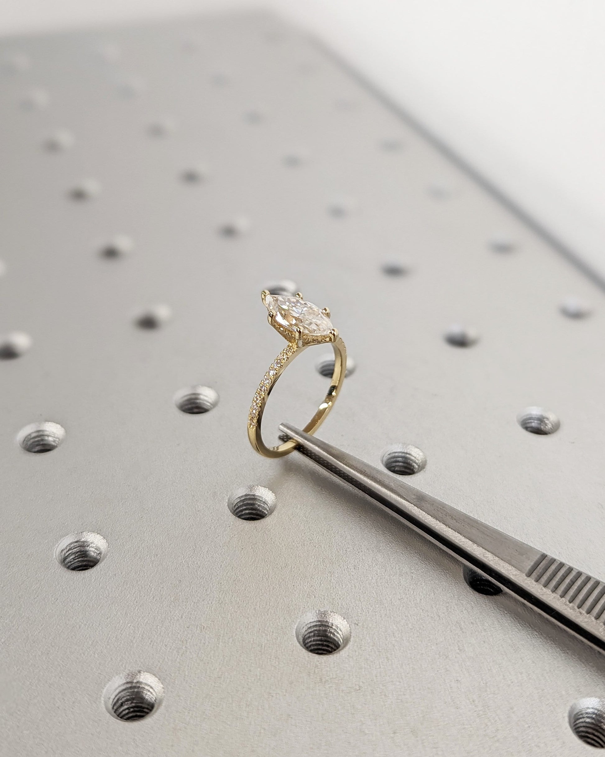 Asscher Three Stones Engagement Ring – 5.75 CT Moissanite Diamond