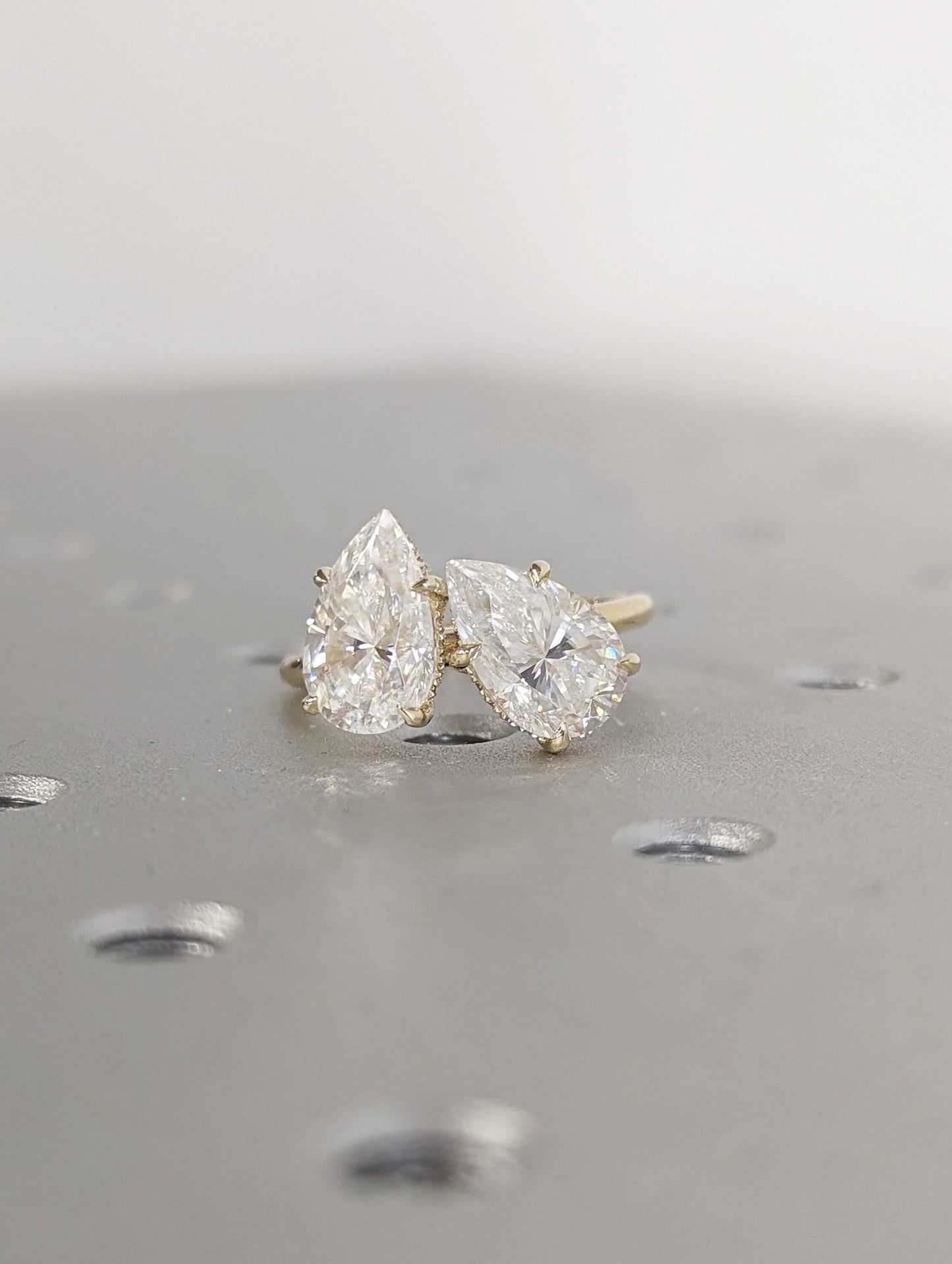 Asscher Three Stones Engagement Ring – 5.75 CT Moissanite Diamond