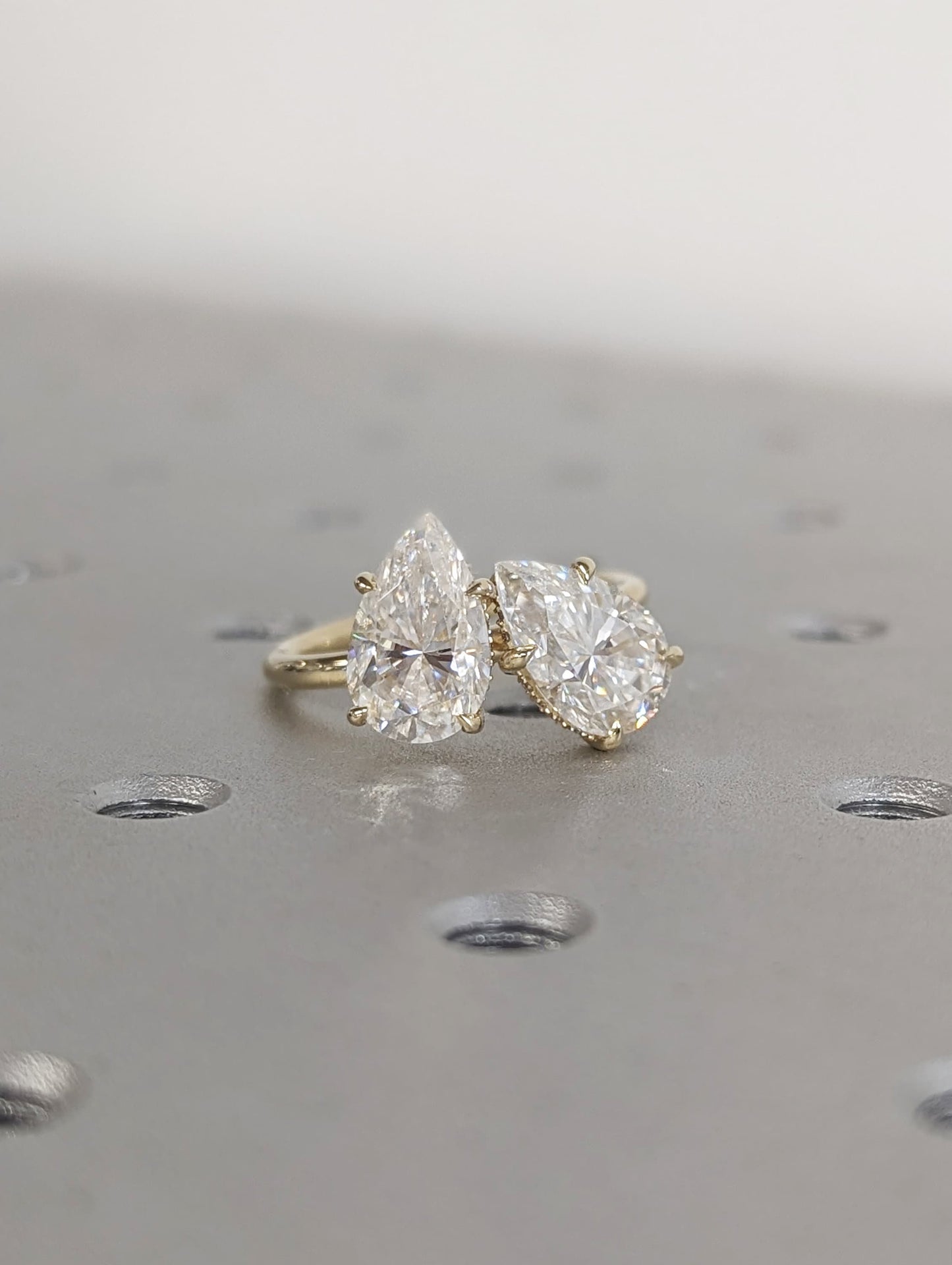 Asscher Three Stones Engagement Ring – 5.75 CT Moissanite Diamond