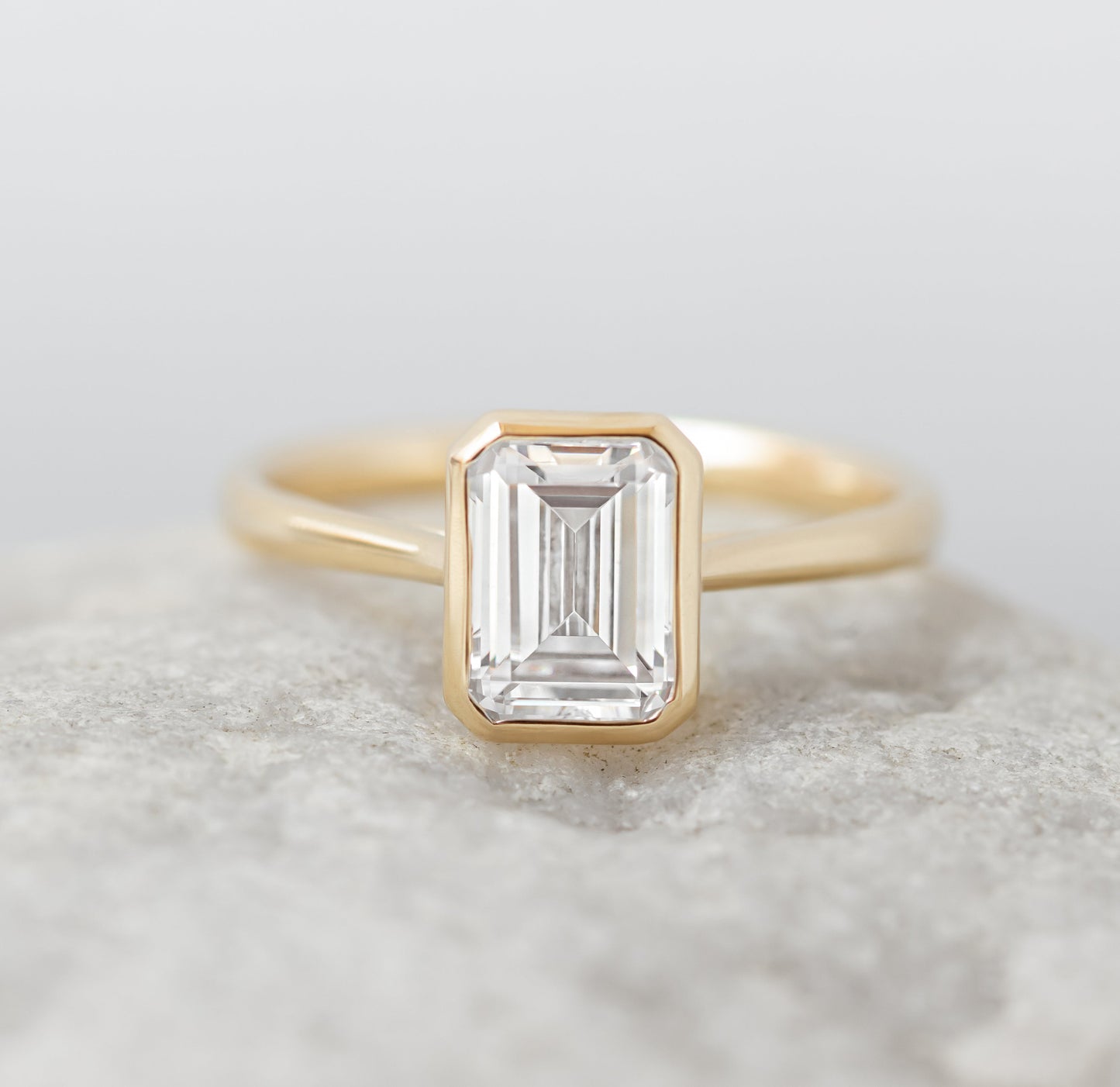 2 CT Round Three Stones Lab Grown Diamond Engagement Ring
