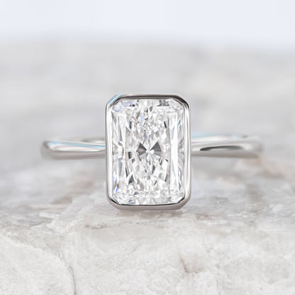 2 CT Round Three Stones Lab Grown Diamond Engagement Ring