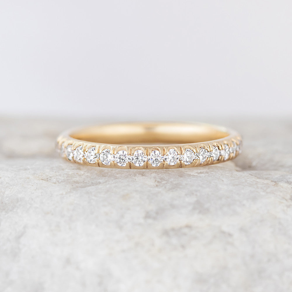 0.37 CT Round Full Eternity Lab Grown Diamond Wedding Band