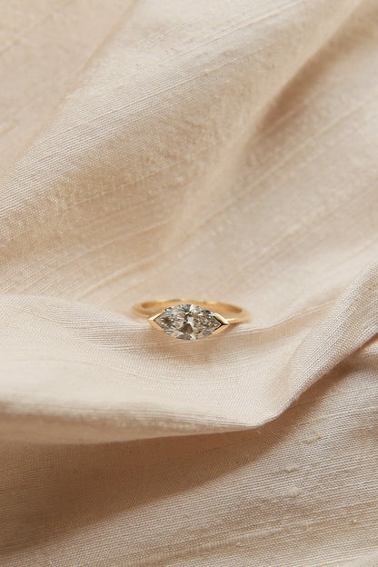 Round Swirl Semi Pave Engagement Ring – 1 CT Moissanite Diamond