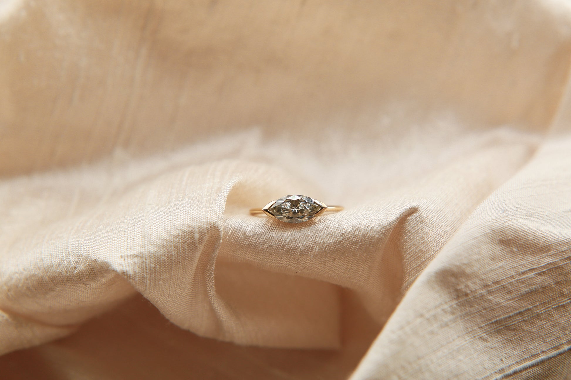 Round Swirl Semi Pave Engagement Ring – 1 CT Moissanite Diamond