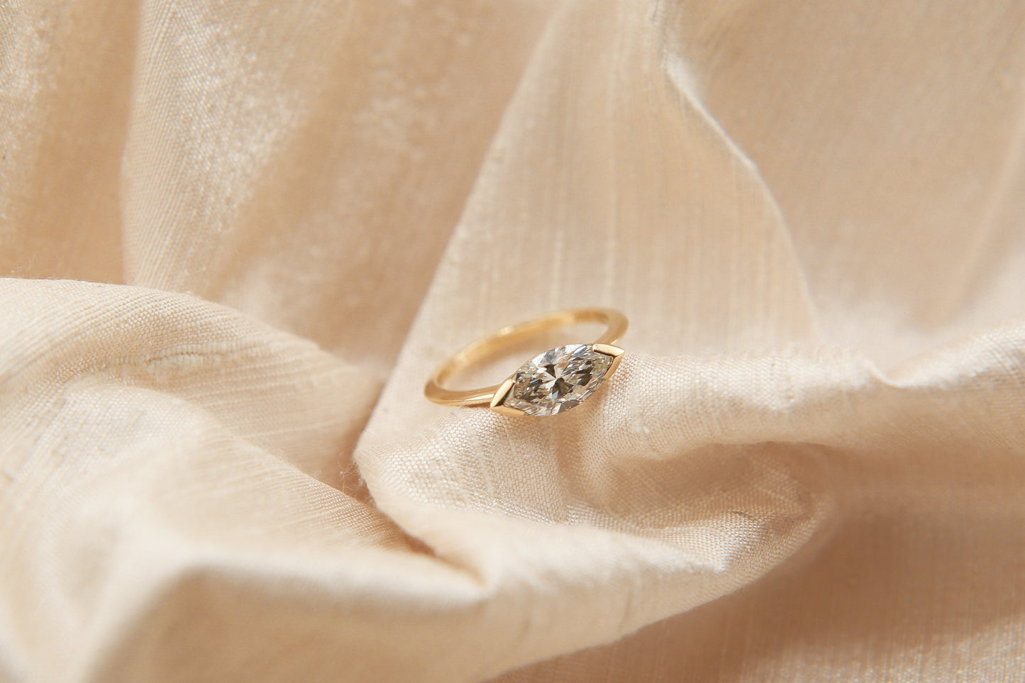 Round Swirl Semi Pave Engagement Ring – 1 CT Moissanite Diamond