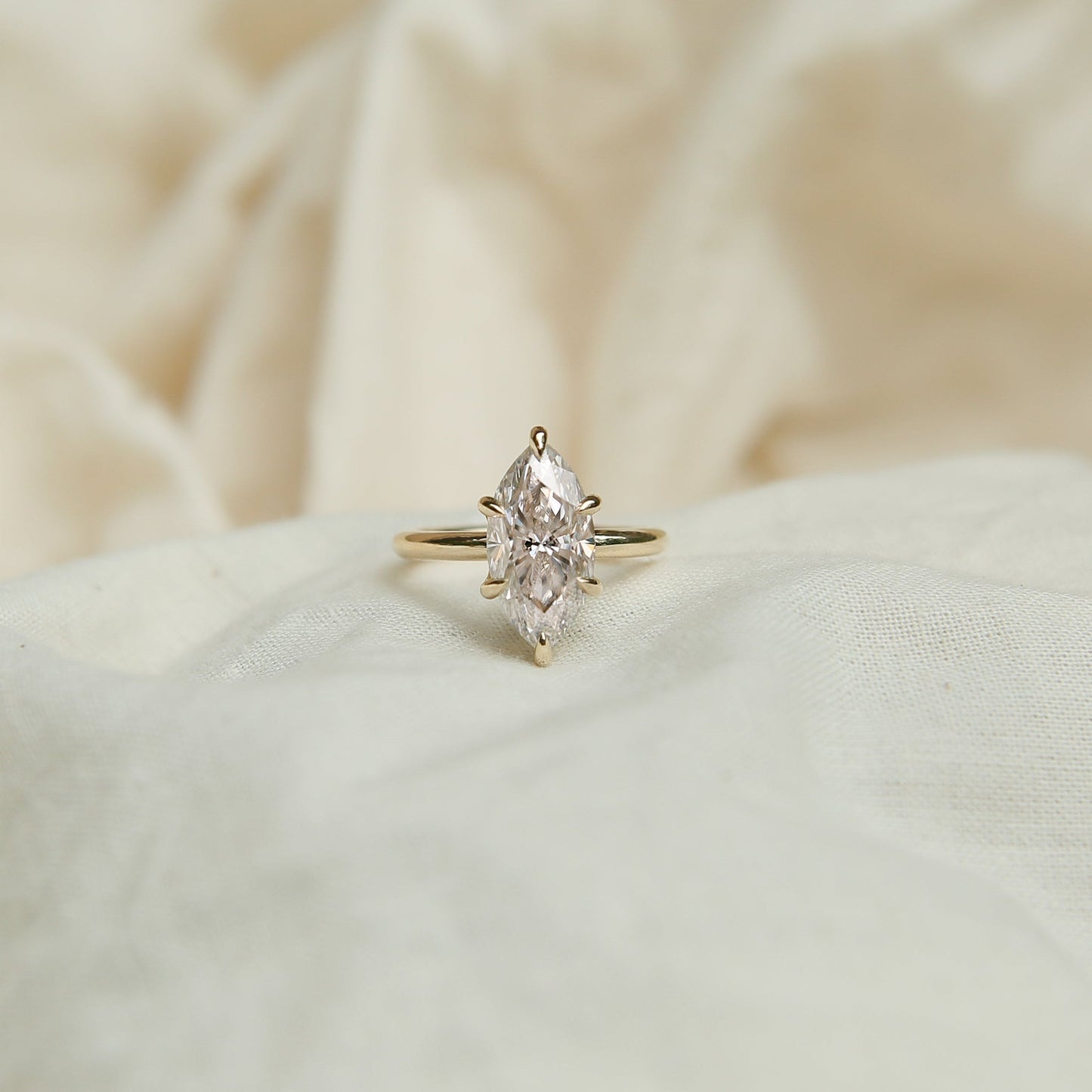 Round Swirl Semi Pave Engagement Ring – 1 CT Moissanite Diamond