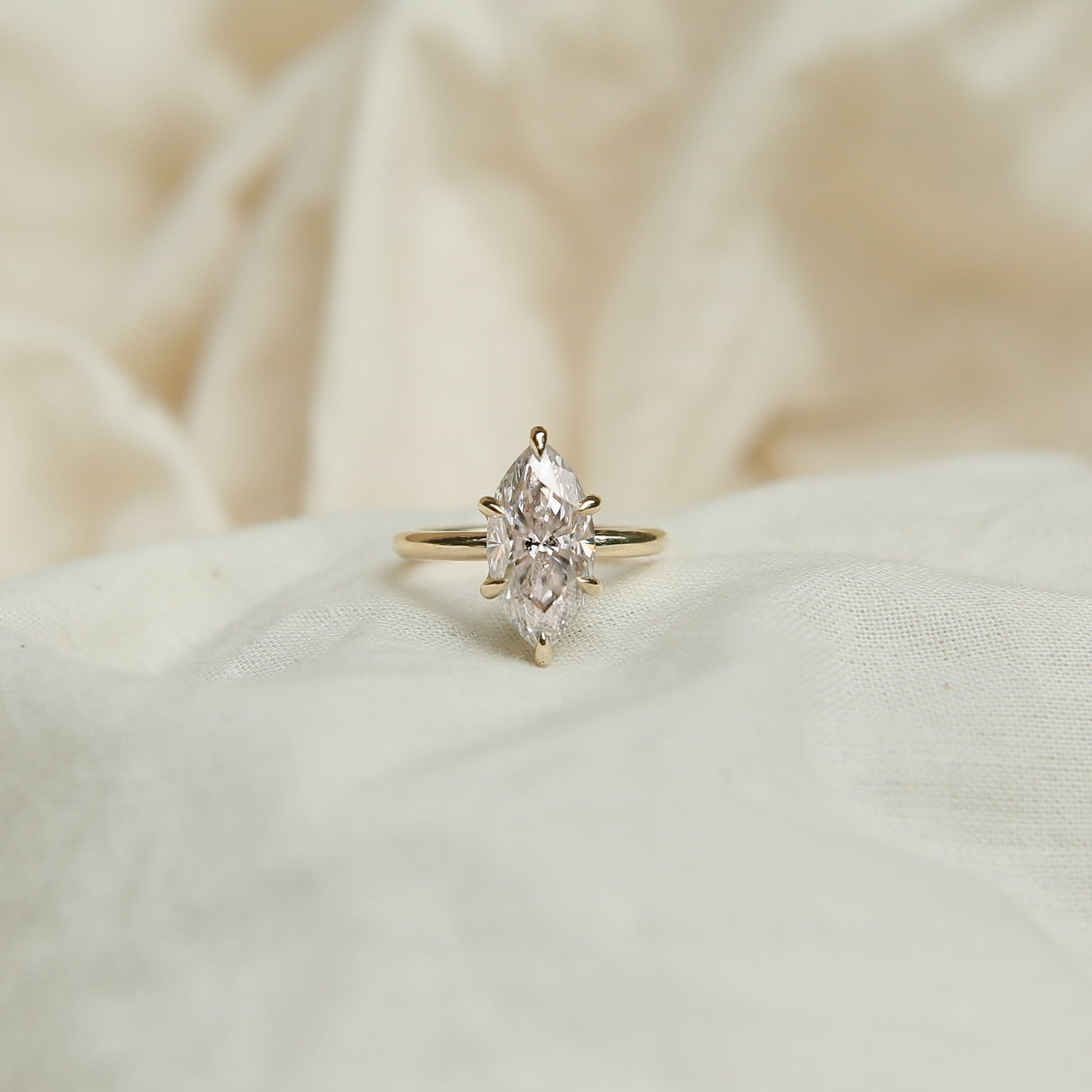 Round Swirl Semi Pave Engagement Ring – 1 CT Moissanite Diamond