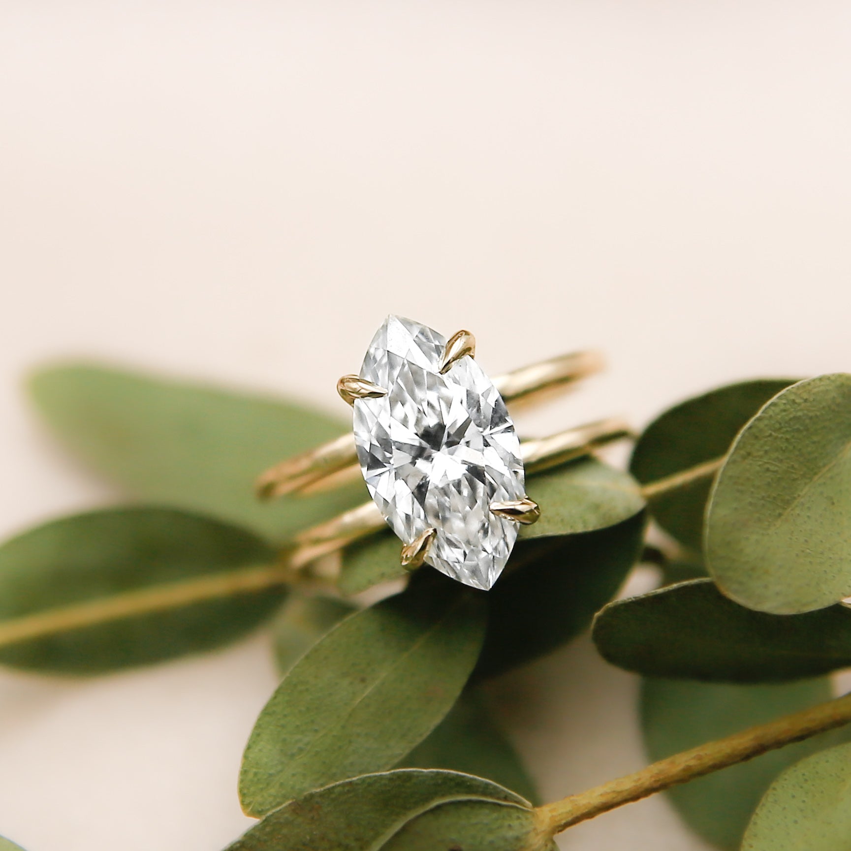 Round Swirl Semi Pave Engagement Ring – 1 CT Moissanite Diamond