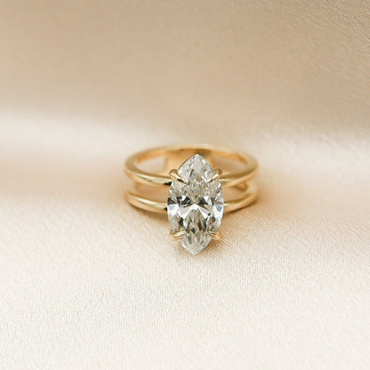 Round Swirl Semi Pave Engagement Ring – 1 CT Moissanite Diamond