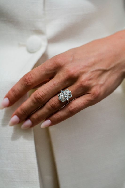 Moval Swirl Semi Pave Engagement Ring – 2.5 CT Lab Grown Diamond