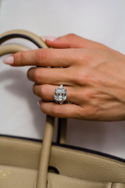 Moval Swirl Semi Pave Engagement Ring – 2.5 CT Lab Grown Diamond