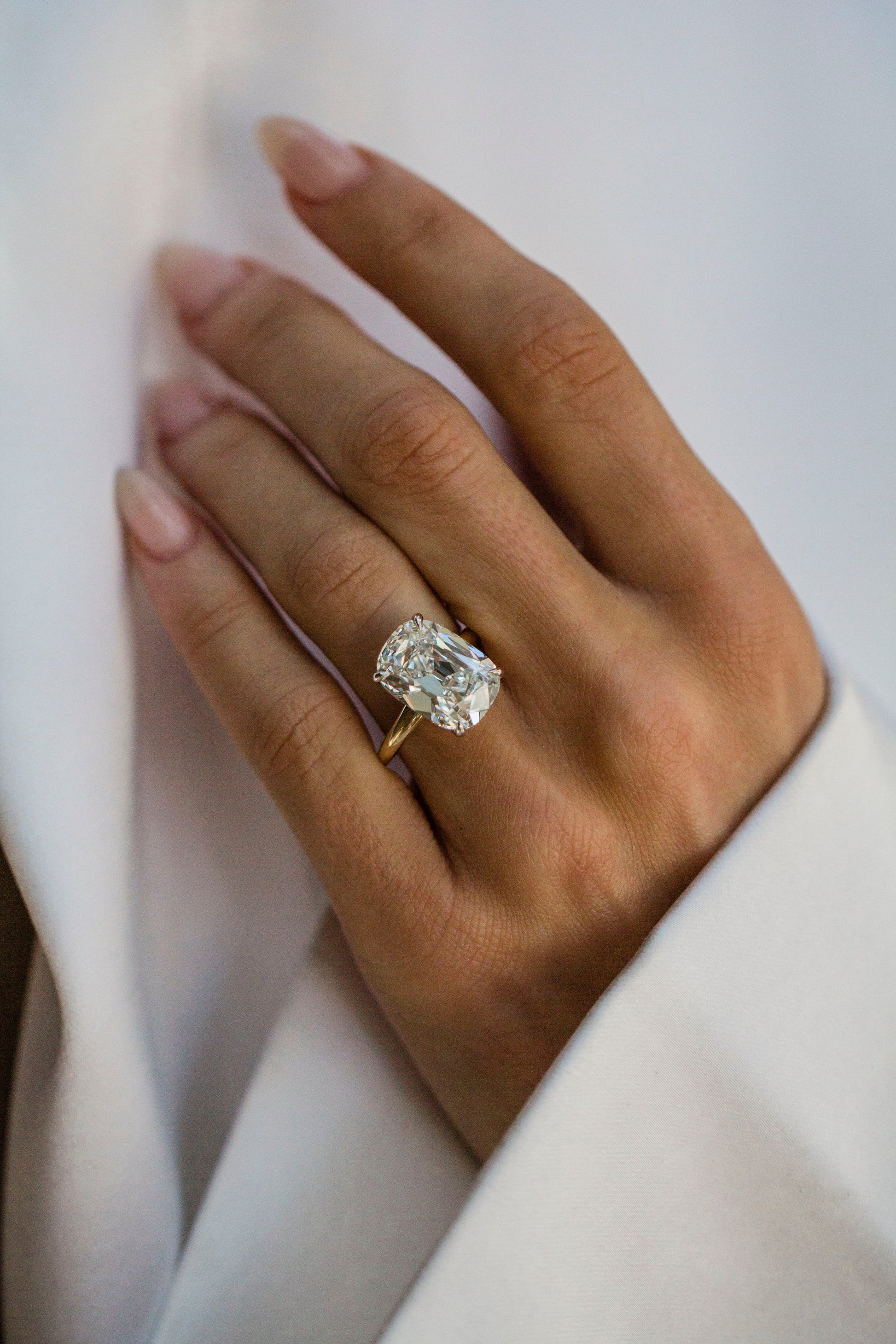 Moval Swirl Semi Pave Engagement Ring – 2.5 CT Lab Grown Diamond