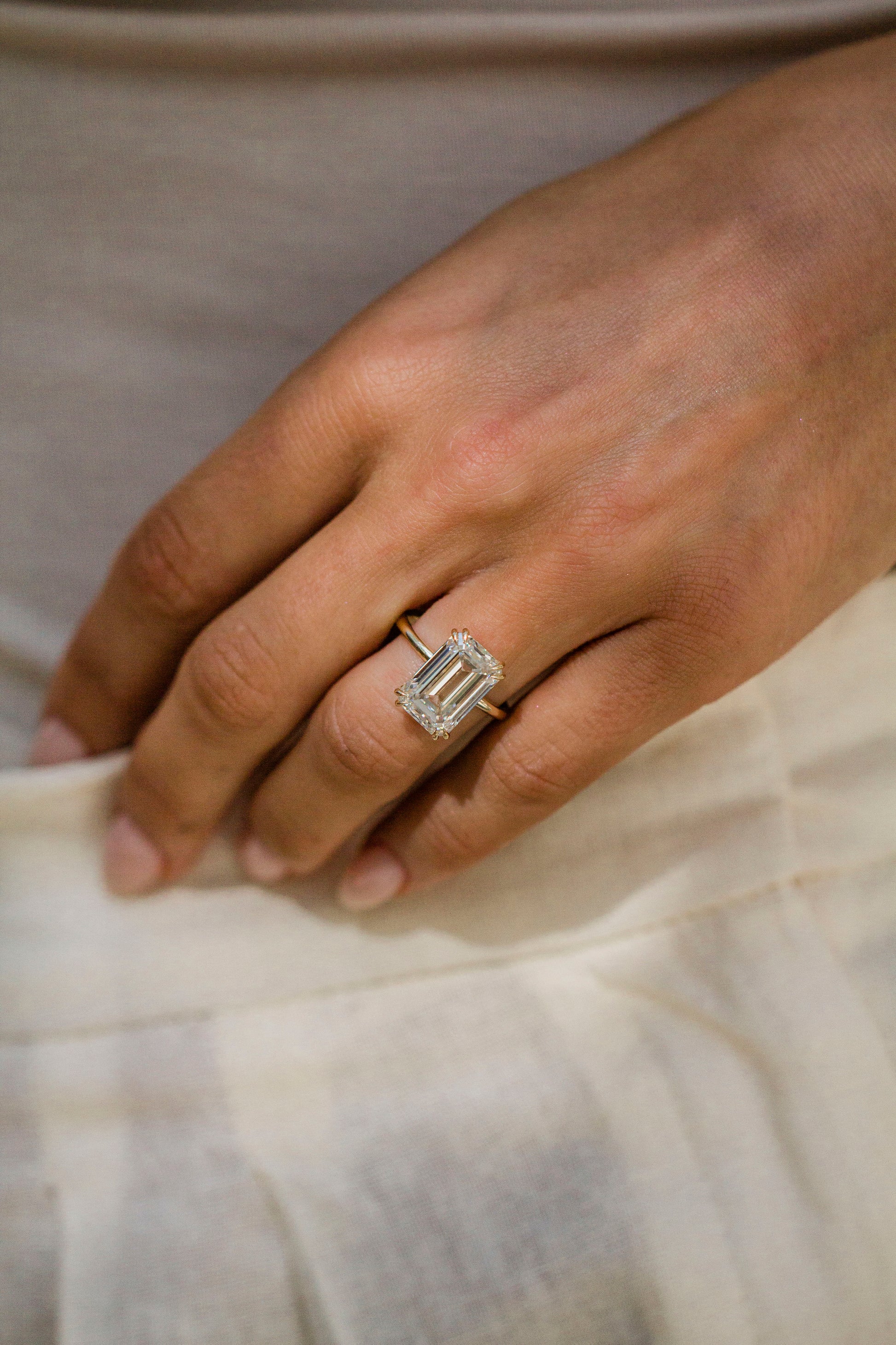 Moval Swirl Semi Pave Engagement Ring – 2.5 CT Lab Grown Diamond