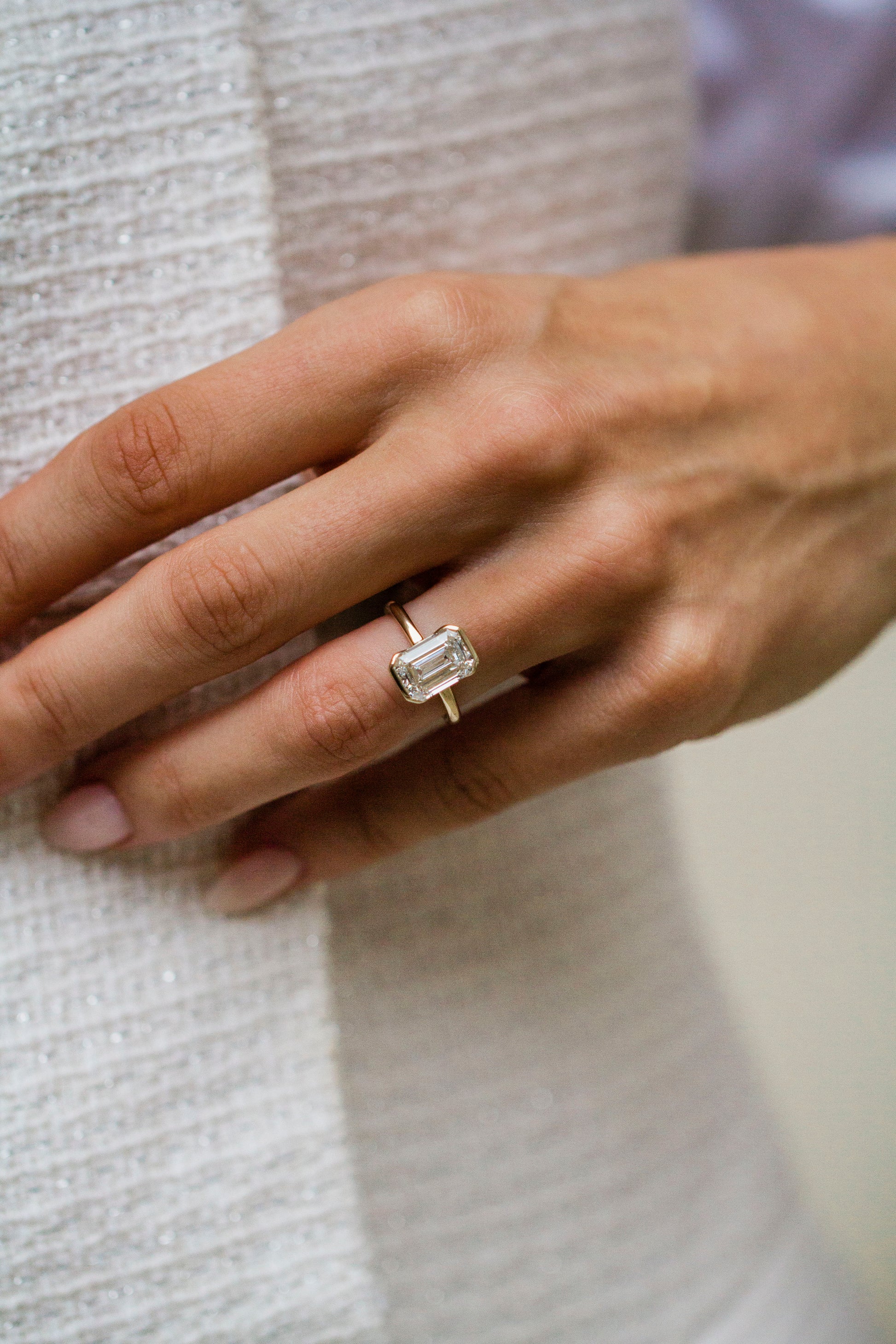 Moval Swirl Semi Pave Engagement Ring – 2.5 CT Lab Grown Diamond