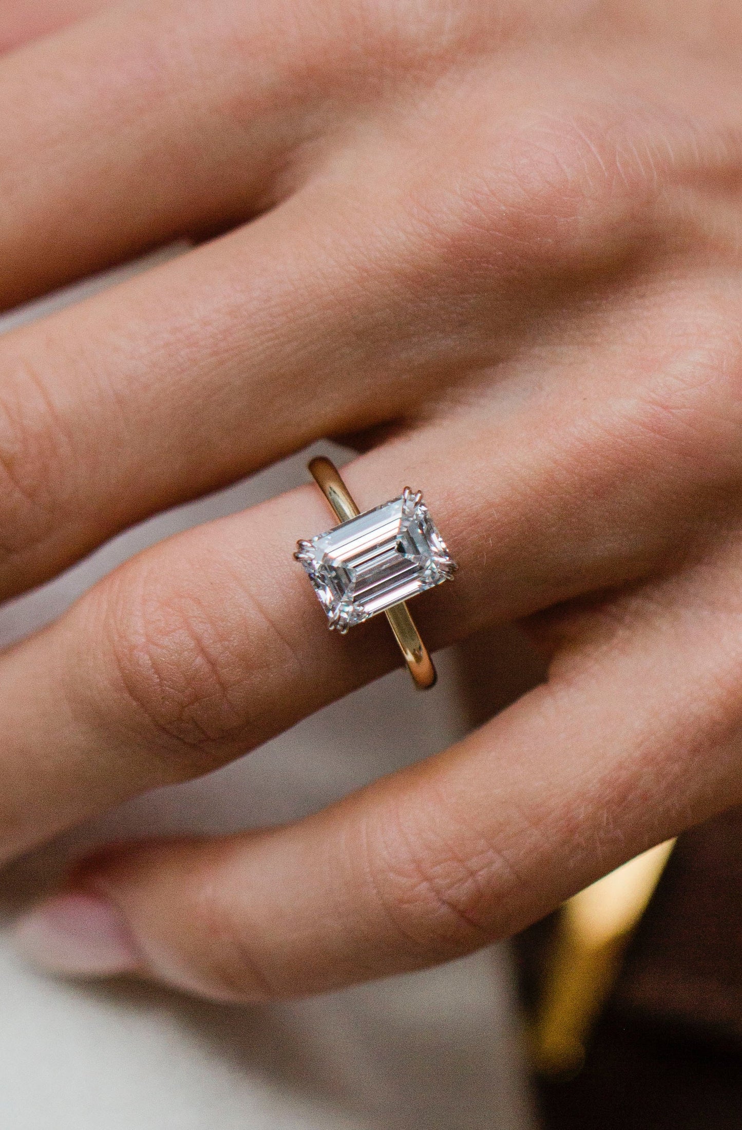 Moval Swirl Semi Pave Engagement Ring – 2.5 CT Lab Grown Diamond