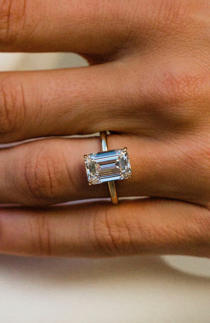 Moval Swirl Semi Pave Engagement Ring – 2.5 CT Lab Grown Diamond