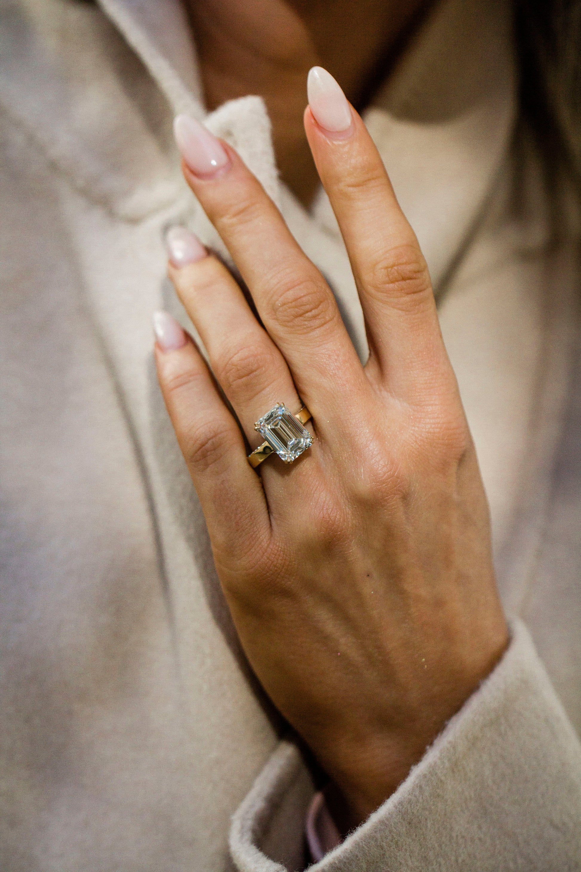 Moval Swirl Semi Pave Engagement Ring – 2.5 CT Lab Grown Diamond