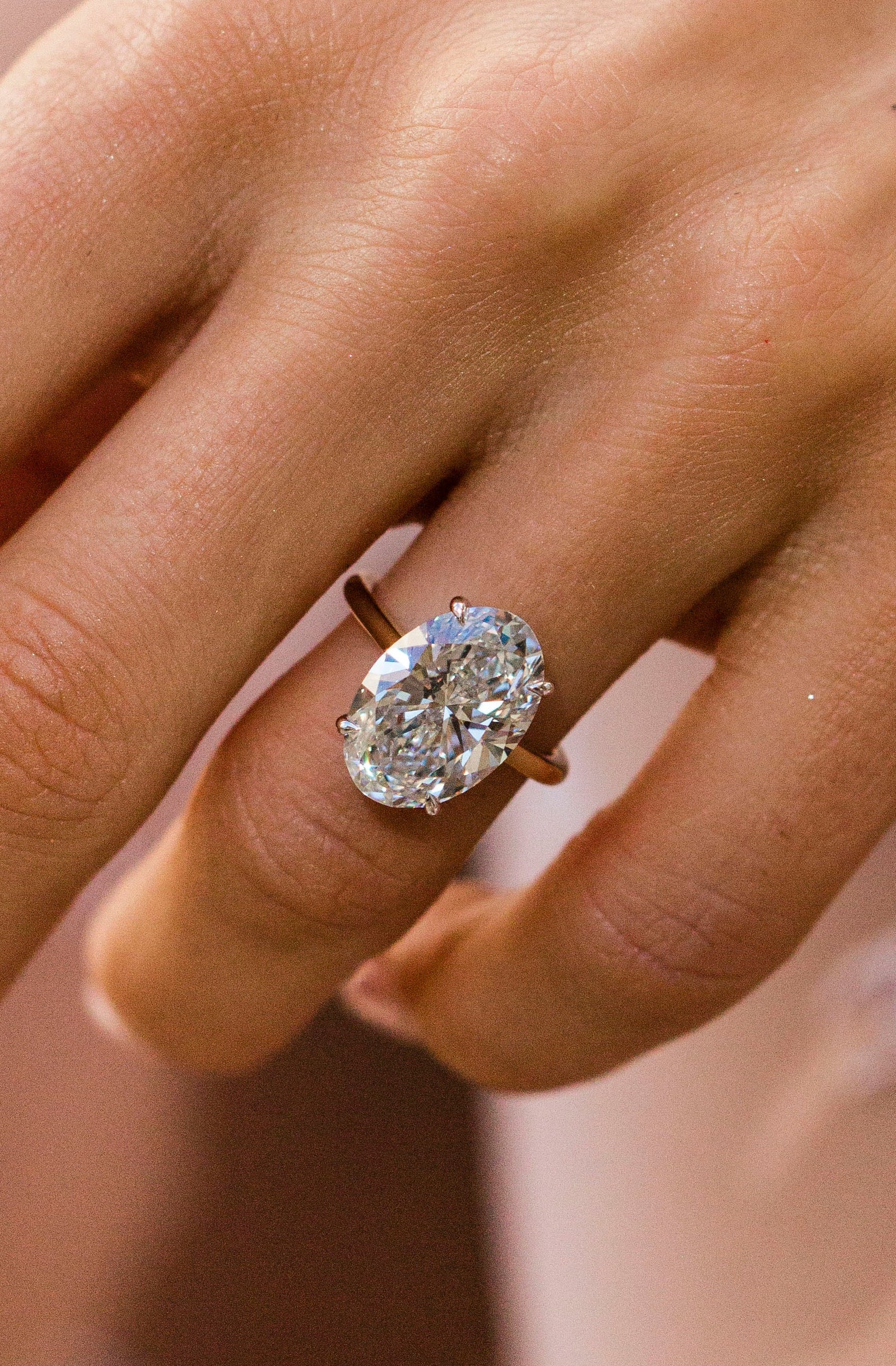 Moval Swirl Semi Pave Engagement Ring – 2.5 CT Lab Grown Diamond