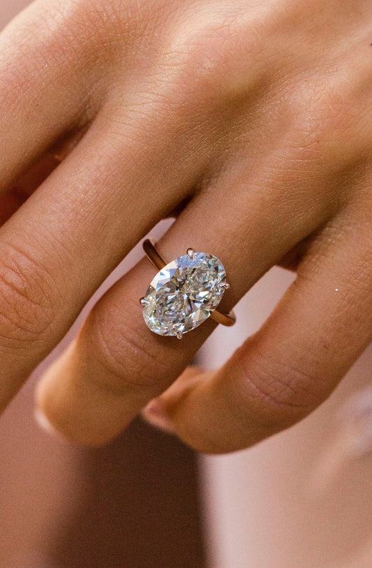 Moval Swirl Semi Pave Engagement Ring – 2.5 CT Lab Grown Diamond