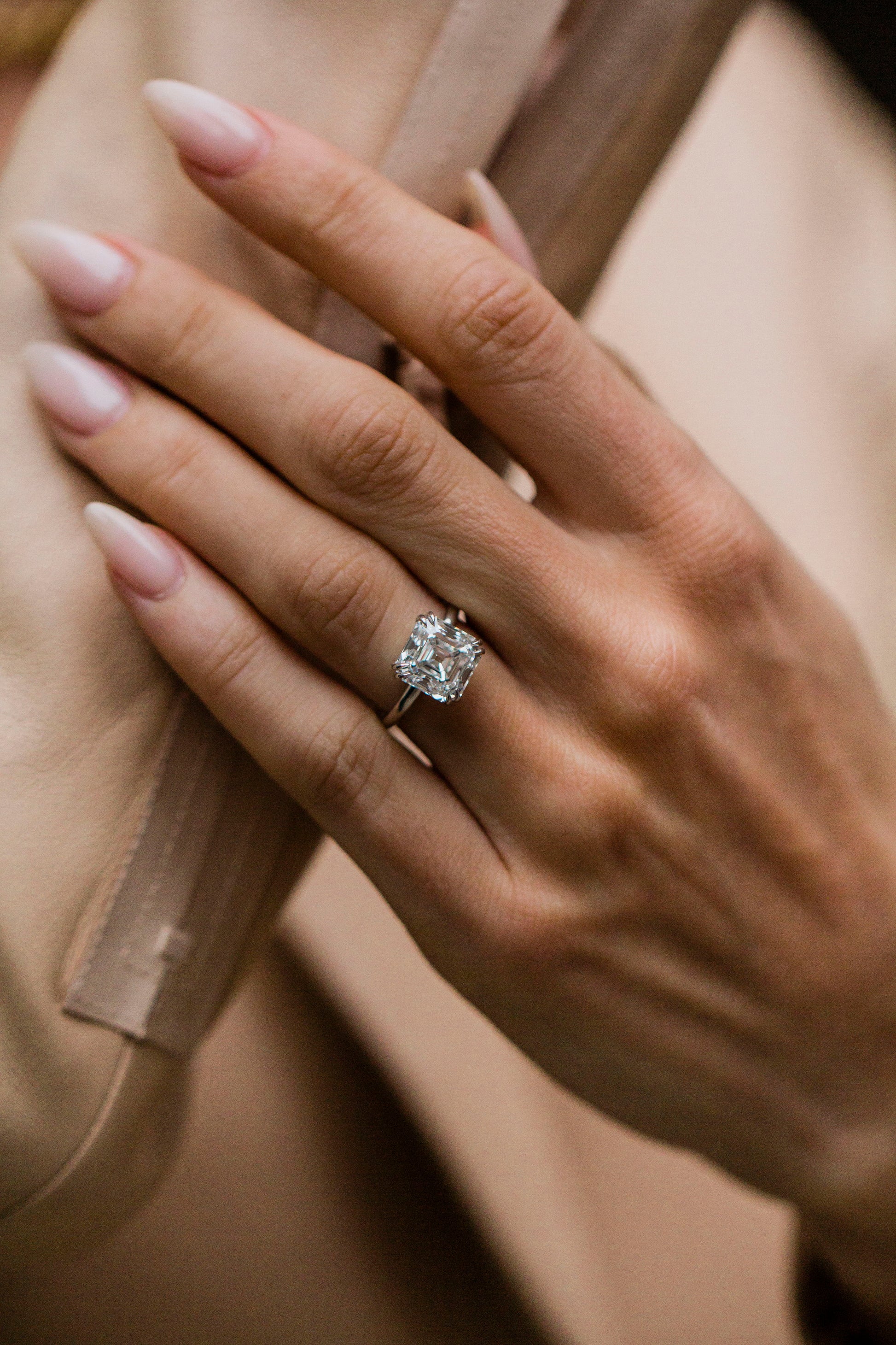 Moval Swirl Semi Pave Engagement Ring – 2.5 CT Lab Grown Diamond