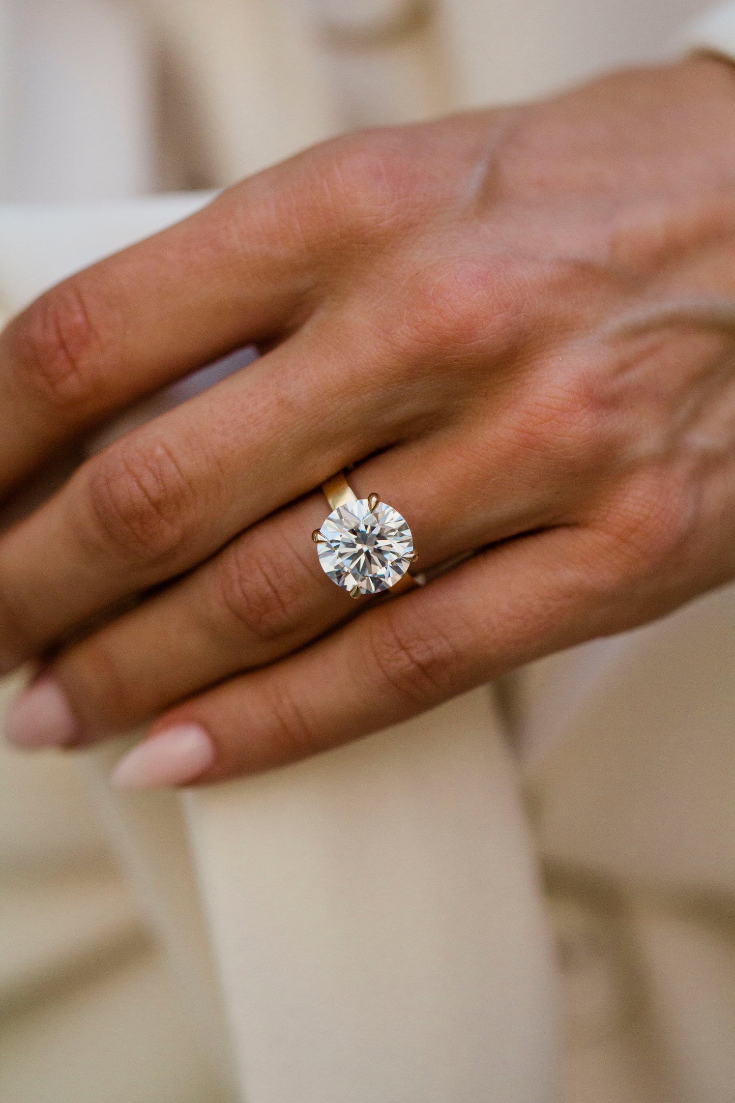 Moval Swirl Semi Pave Engagement Ring – 2.5 CT Lab Grown Diamond