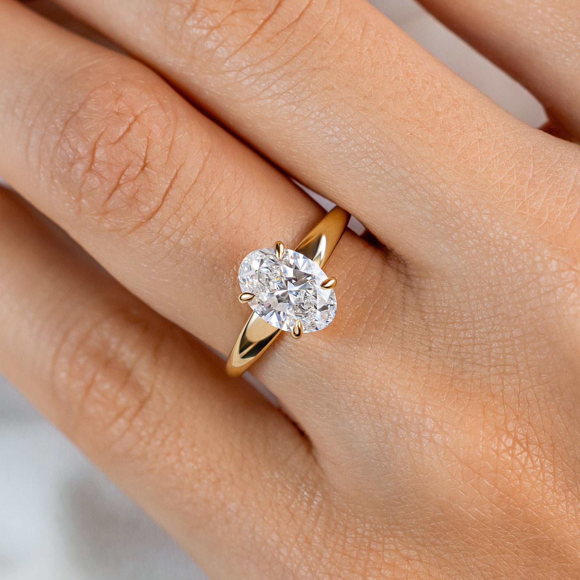 2 CT Round Three Stones Lab Grown Diamond Engagement Ring