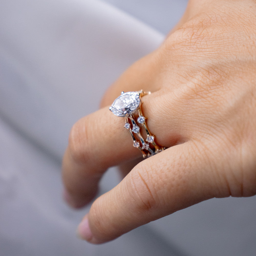 0.37 CT Round Full Eternity Lab Grown Diamond Wedding Band