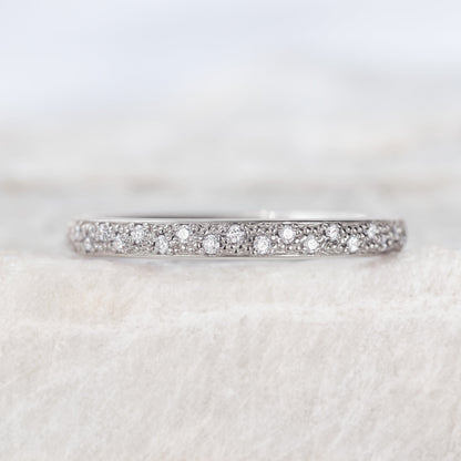 0.37 CT Round Full Eternity Lab Grown Diamond Wedding Band