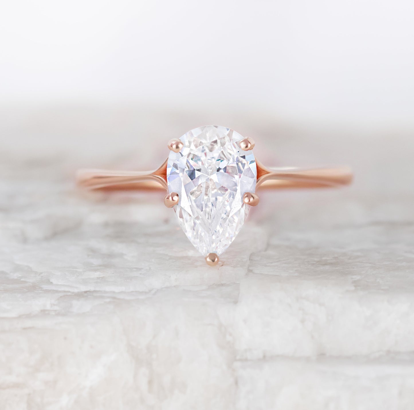 2 CT Round Three Stones Lab Grown Diamond Engagement Ring