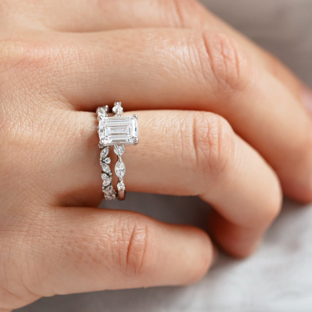 2 CT Round Three Stones Lab Grown Diamond Engagement Ring