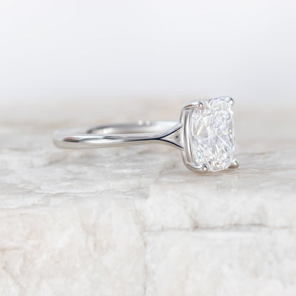 2 CT Round Three Stones Lab Grown Diamond Engagement Ring
