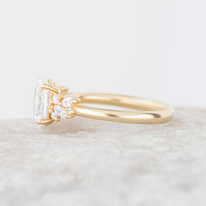 2 CT Round Three Stones Lab Grown Diamond Engagement Ring