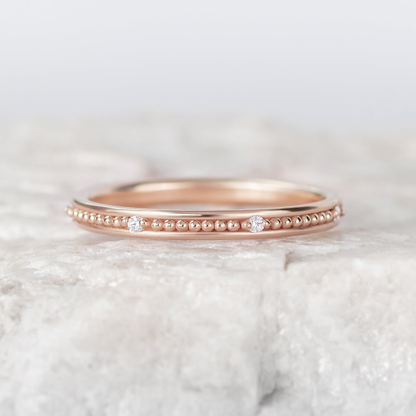 0.37 CT Round Full Eternity Lab Grown Diamond Wedding Band