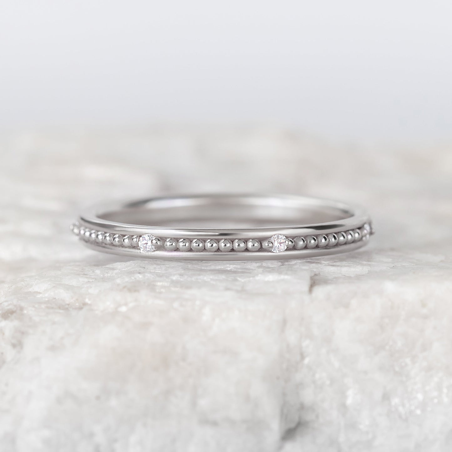 0.37 CT Round Full Eternity Lab Grown Diamond Wedding Band