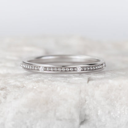 0.37 CT Round Full Eternity Lab Grown Diamond Wedding Band