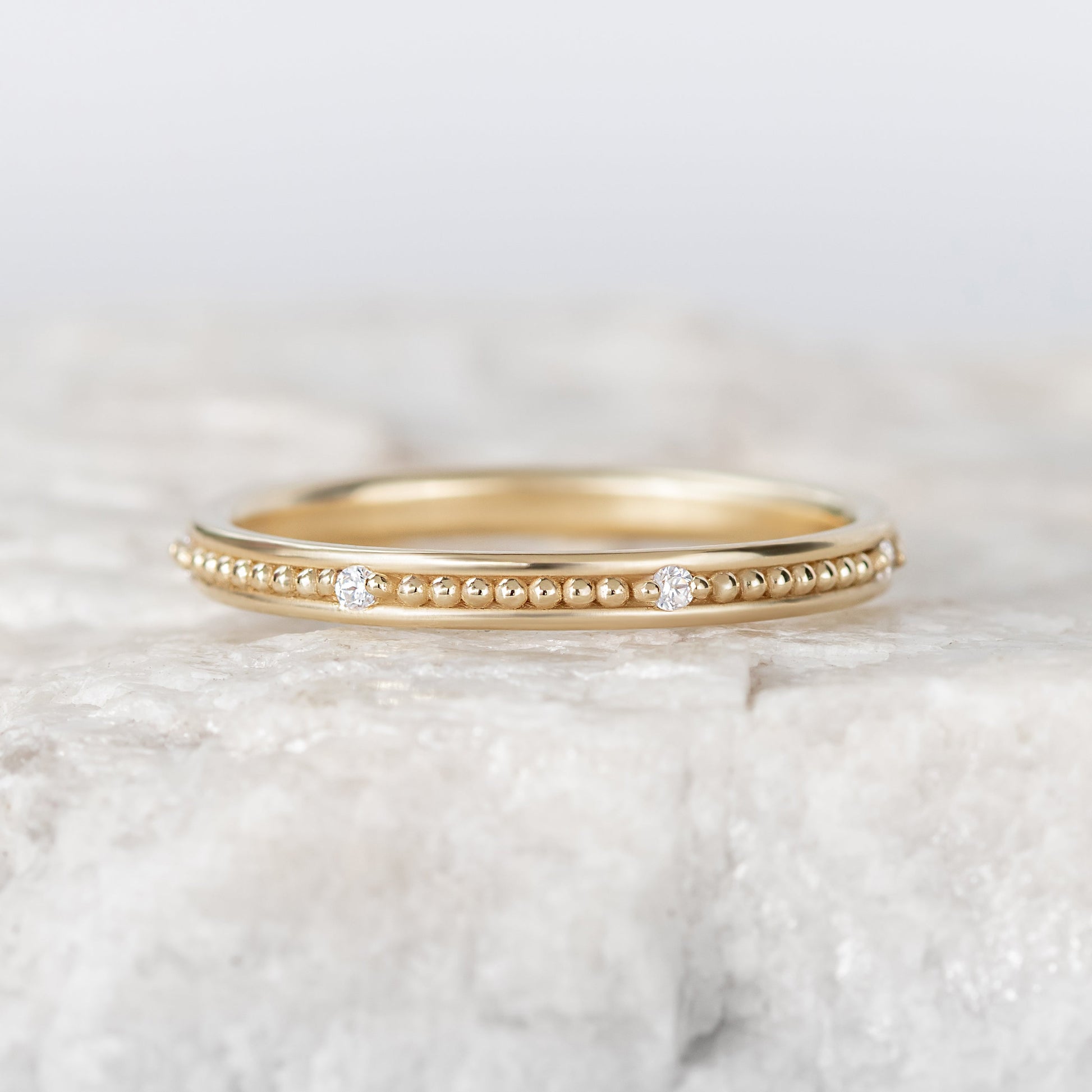 0.37 CT Round Full Eternity Lab Grown Diamond Wedding Band
