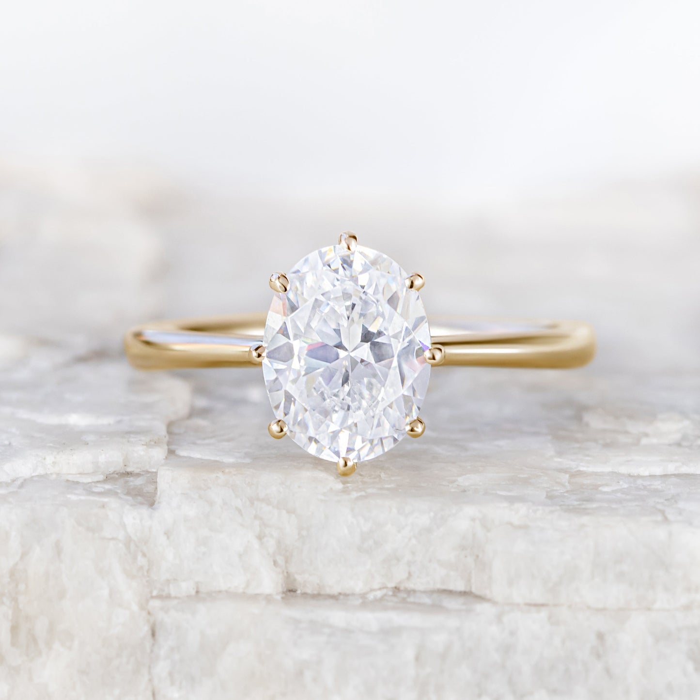 2 CT Round Three Stones Lab Grown Diamond Engagement Ring