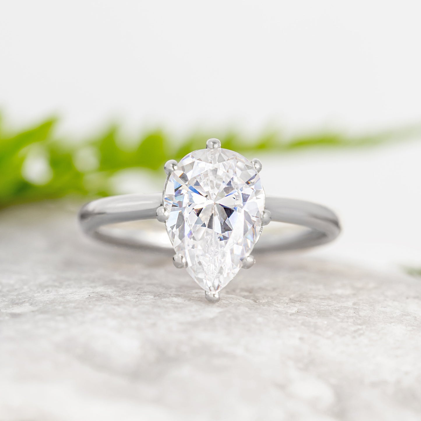 2 CT Round Three Stones Lab Grown Diamond Engagement Ring